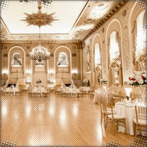 The royal dining room packed with everyone