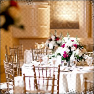 Dining Tables in the Grand Hall for the Spring Ball