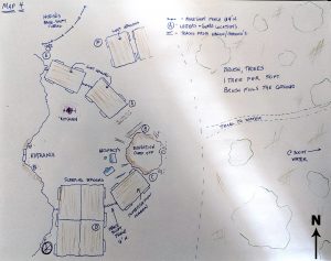 Rough Map drawn by Plugr and Talia