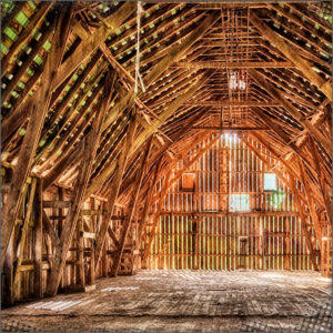 Half empty barn outside the Northern Gates