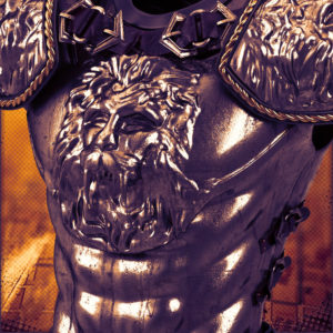 Vulcuran's Armor, encased in a silver coating