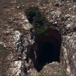 The cave entrance